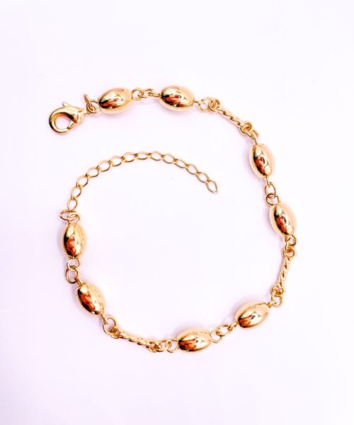 Pulseira Bola Oval e Entremeios