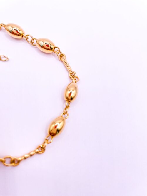 Pulseira Bola Oval e Entremeios - Imagem 3